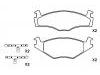 Bremsbelagsatz, Scheibenbremse Brake Pad Set:171 698 151 F