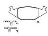 Brake Pad Set:191 698 151 F