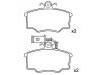 Bremsbelagsatz, Scheibenbremse Brake Pad Set:0060 743 564