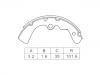 Kit mâchoire de frein Brake Shoe Set:D1060-G0300